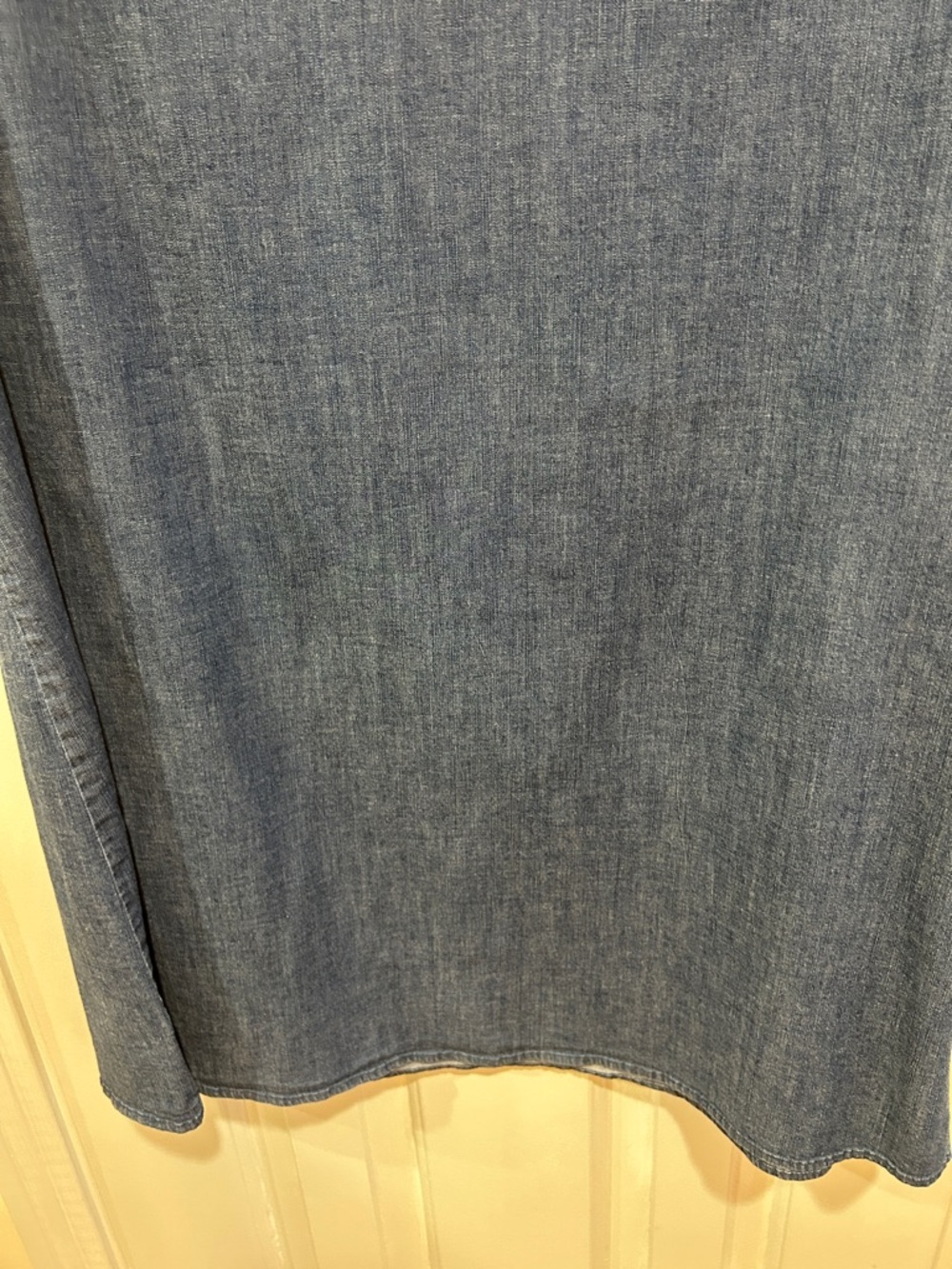 Anne Klein Lightweight Denim Shift Dress - Picture 3 of 10